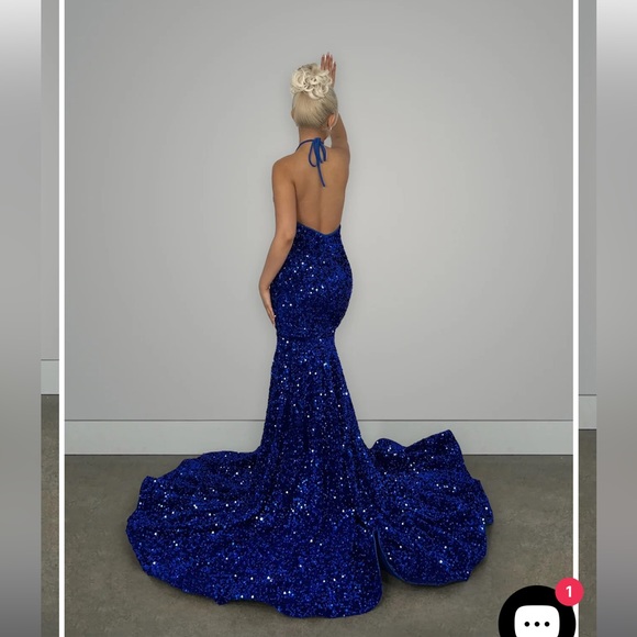 Blue “emma gown” prom dress from algist.com in a x small - Picture 8 of 8